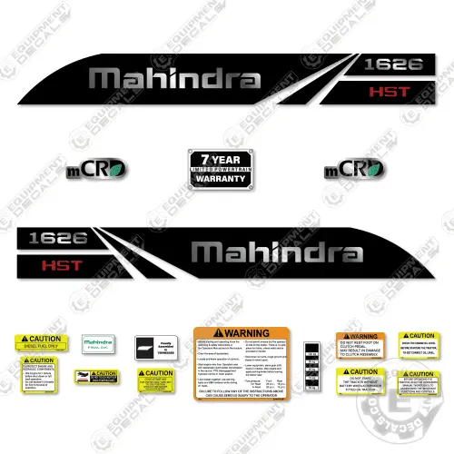 Fits Mahindra 1626 Decal Kit Tractor Hst 1