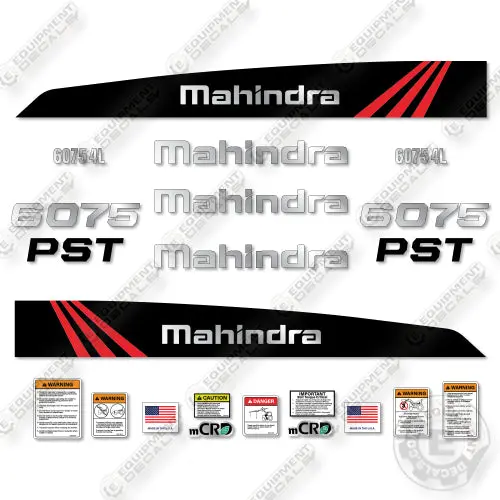 Fits Mahindra 6075 Pst Decal Kit Tractor 1