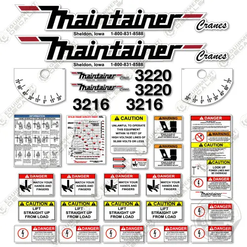 Fits Maintainer 3220 3216 Decal Kit - Safety 1