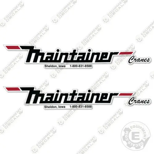 Fits Maintainer Cranes Decals (Set Of 2) Main Decals 1