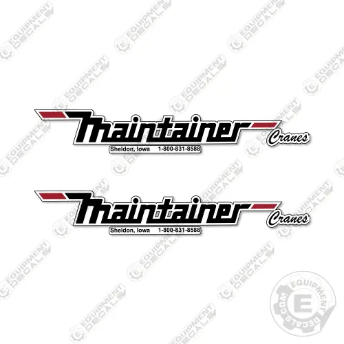 Fits Maintainer Decal Kit (Set Of 2) 8" Wide 1
