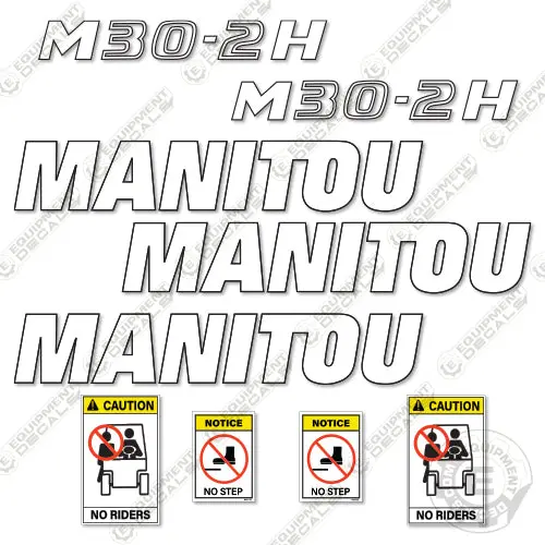 Fits Manitou M30-2H Decal Kit Forklift 1