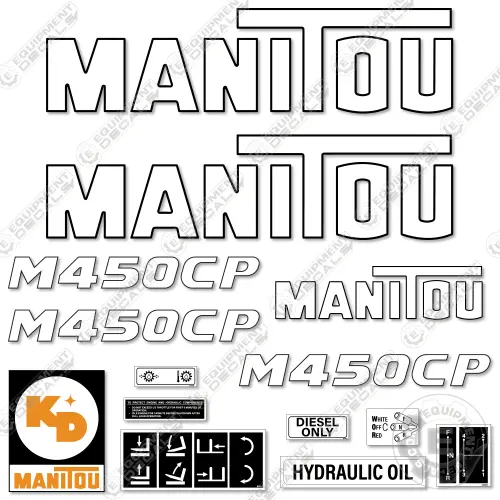 Fits Manitou M450cp Decal Kit Forklift 1
