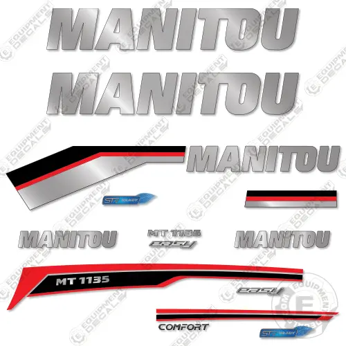 Fits Manitou Mt1135 Decal Kit Telescopic Forklift 1