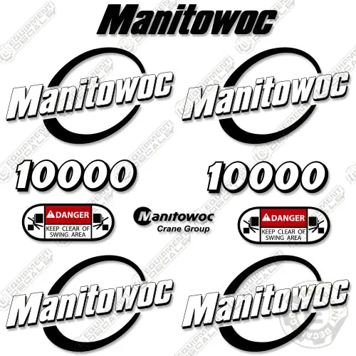 Fits Manitowoc 10000 Decal Kit Crane 1