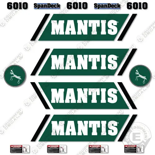 Fits Mantis 6010 Decal Kit Crane Truck 1