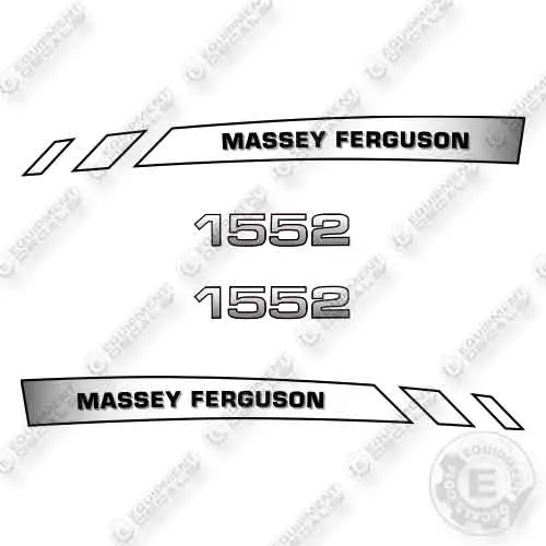 Fits Massey Ferguson 1552 Tractor Decal Kit 1