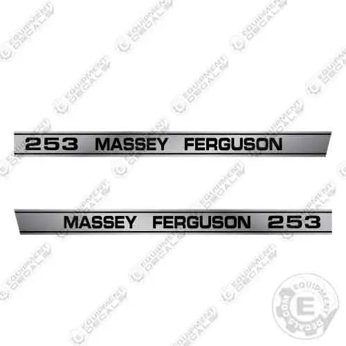 Fits Massey Ferguson 253 Style 2 Tractor Decal Kit 1