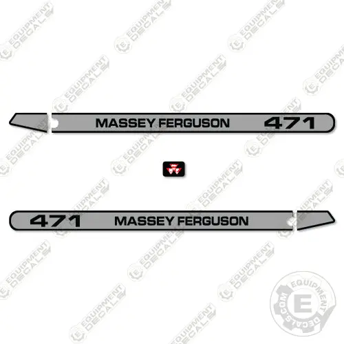 Fits Massey Ferguson 471 Decal Kit Tractor - No Cab 1