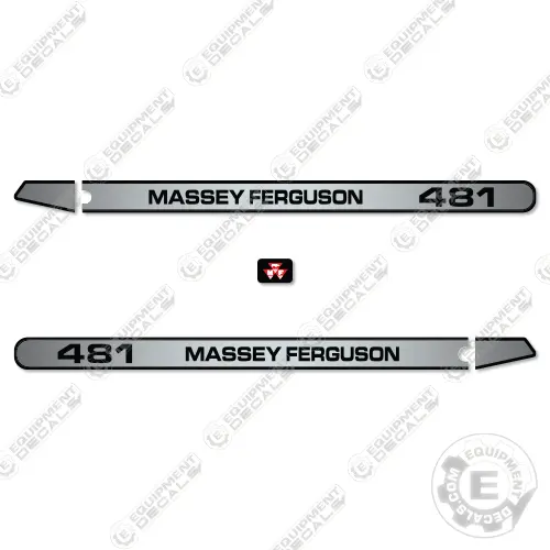Fits Massey Ferguson 481 Decal Kit Tractor - No Cab 1