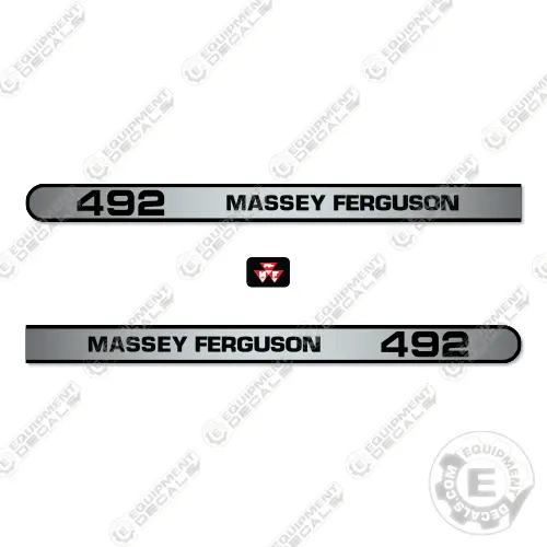 Fits Massey Ferguson 492 Tractor Decal Kit - With Cab 1