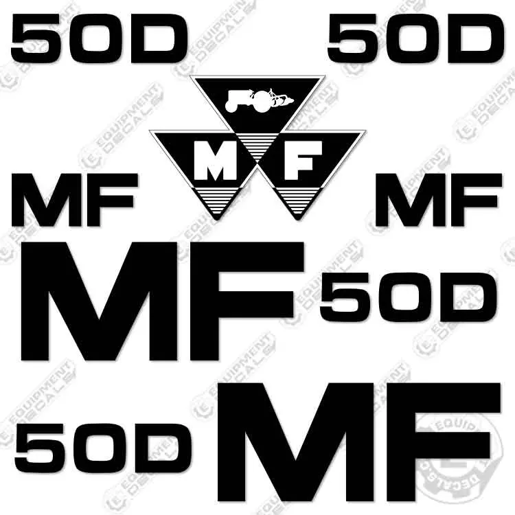 Fits Massey Ferguson 50D Decal Kit Tractor 1