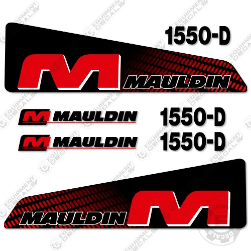 Fits Mauldin 1550D Decal Kit Asphalt Paver 1