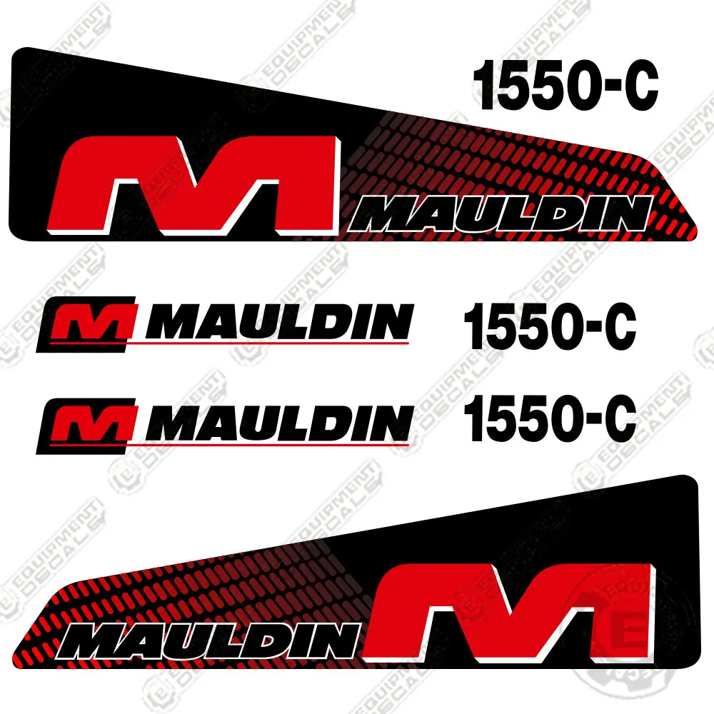 Fits Mauldin 1550C Decal Kit Asphalt Paver 1