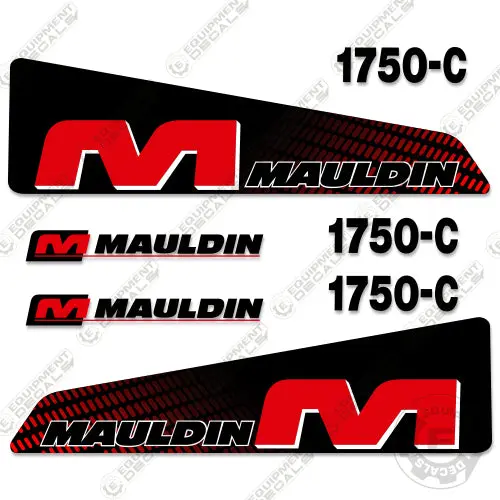 Fits Mauldin 1750C Decal Kit Asphalt Paver 1
