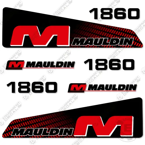 Fits Mauldin 1860 Decal Kit Asphalt Paver 1