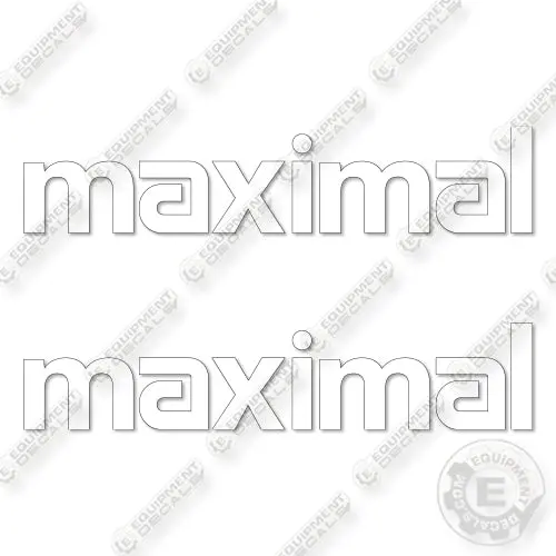 Maximal Logo Decal Kit Forklift - Aftermarket Kit 1