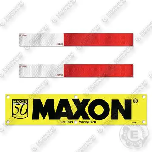 Fits Maxon Logo 50 Years Decal Kit 1
