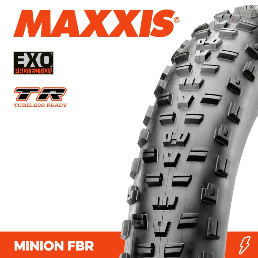 Tyre 27.5 X 3.80 Maxxis Minion Fbr Fat Exo Tr 120Tpi Folding 1