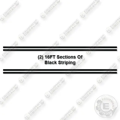 Fits Mega Corp Striping Decal Kit Water Truck 1
