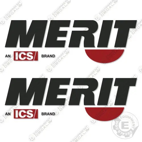 Fits Merit Decal Kit Logo (Set Of 2) - 13" Wide 1