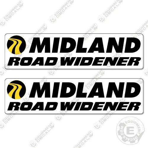 Fits Midland Road Widener Logo Decals (Set Of 2) 1