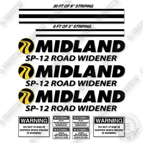 Midland Sp-12 Road Widener Decal Kit 1