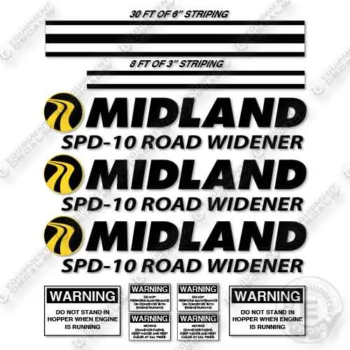Midland Spd-10 Road Widener Decal Kit 1