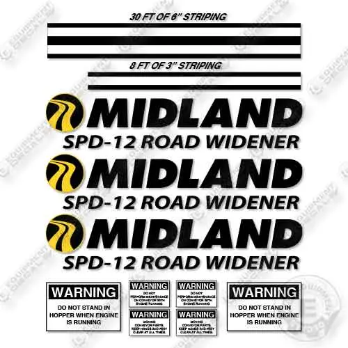 Midland Spd-12 Road Widener Decal Kit 1