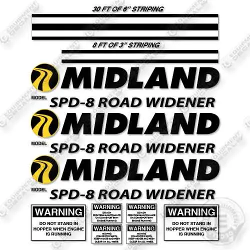 Midland Spd-8 Road Widener Decal Kit 1