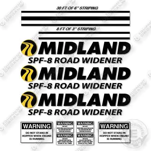 Midland Spf-8 Road Widener Decal Kit 1