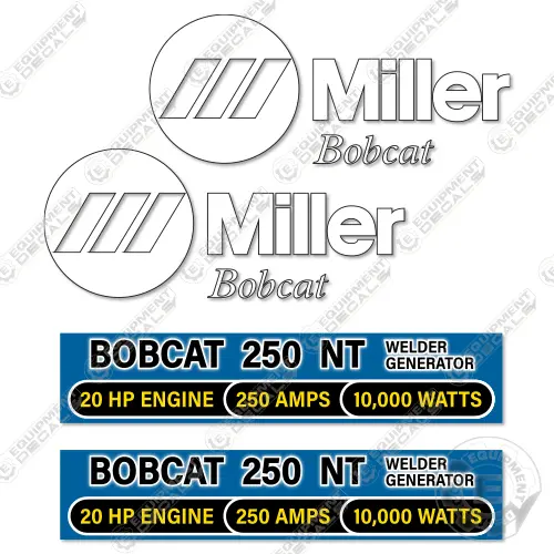 Fits Miller Bobcat 250 Nt  Decal Kit Generator Welder 1
