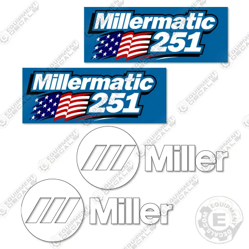 Miller Millermatic 251 Decal Kit Welder- Aftermarket Kit 1