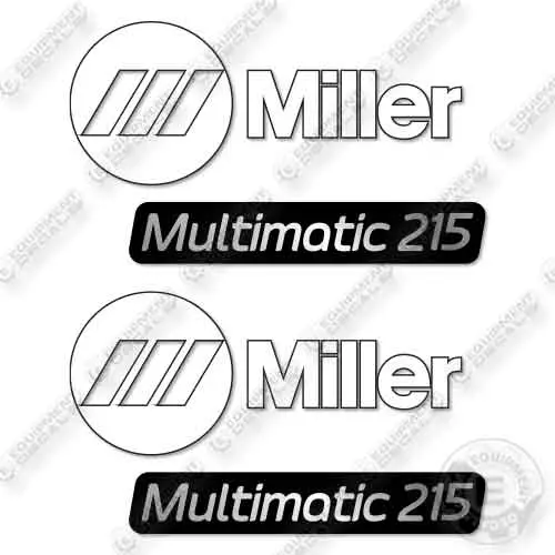 Fits Miller Multimatic 215 Decal Kit Welder 1