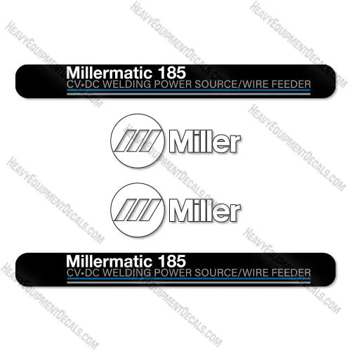 Fits Millermatic 185 Decal Kit Welder 1