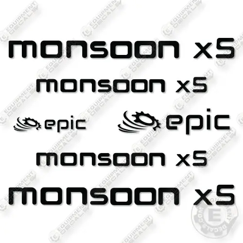 Fits Monsoon X5 Decal Kit Wheel Loader 1