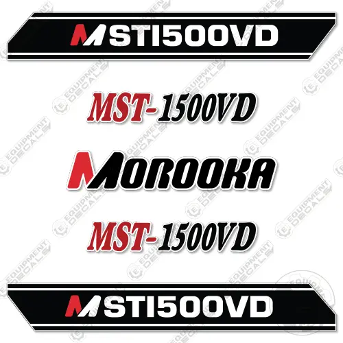 Fits Morooka Mst-1500Vd (Style 2) Decal Kit Rubber Track Dump Truck Carrier 1