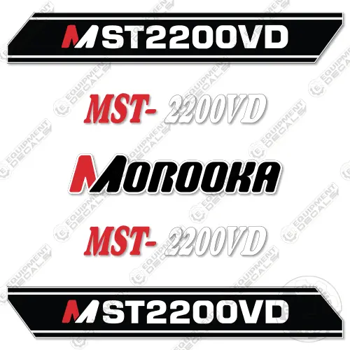 Fits Morooka Mst-2200Vd (Style 2) Decal Kit Rubber Track Dump Truck Carrier 1