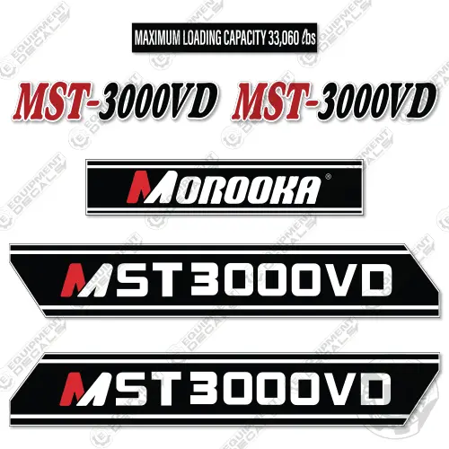 Fits Morooka Mst-3000Vd Decal Kit Rubber Track Dump Truck Carrier 1