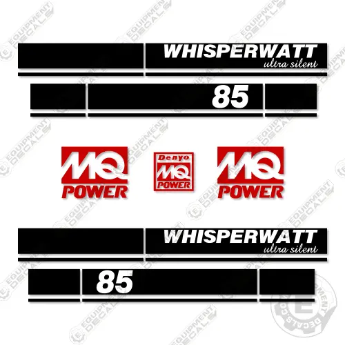 Fits Multiquip Whisperwatt 85 Decal Kit Generator 1