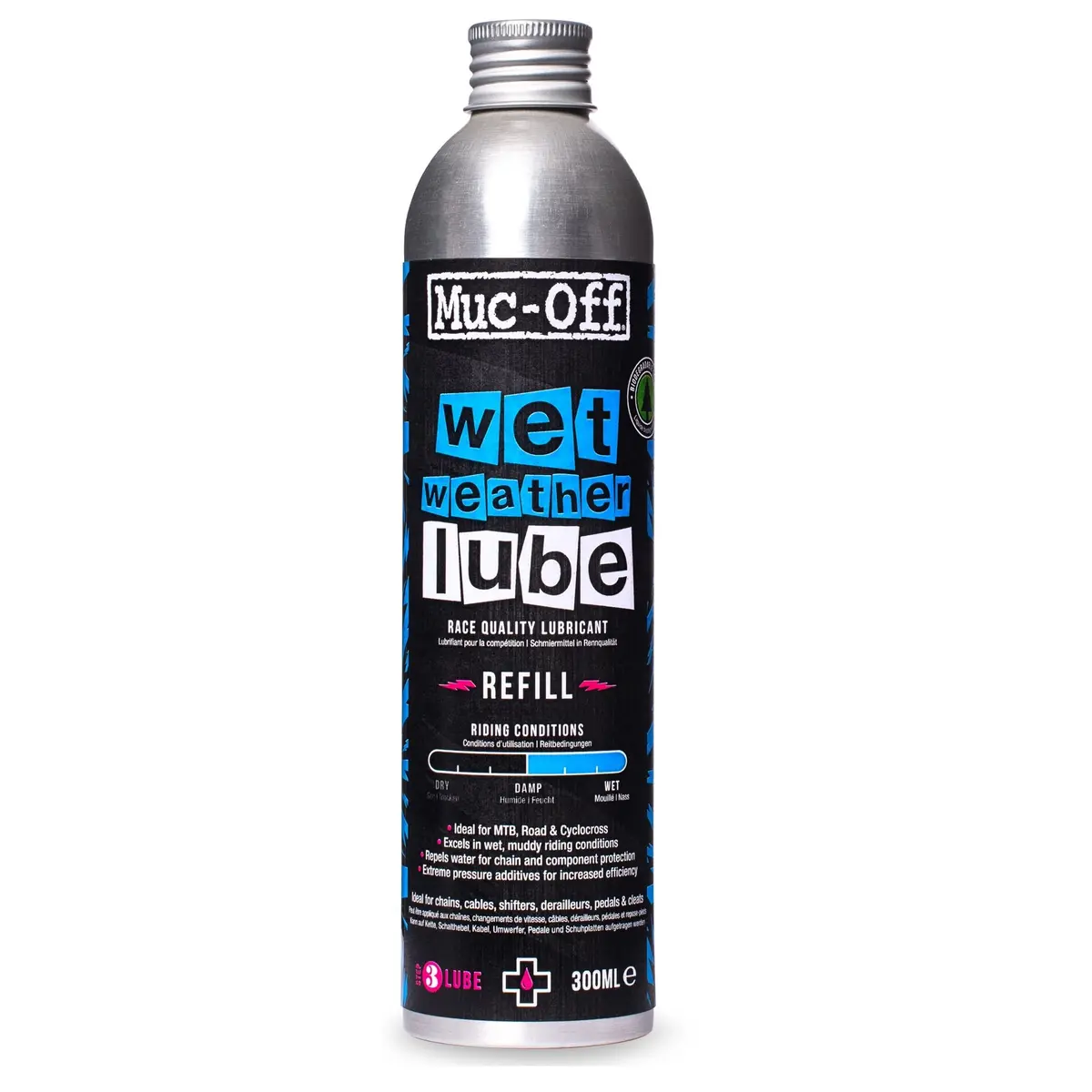 Muc-Off Wet Weather Lubricant 300Ml Refill 1