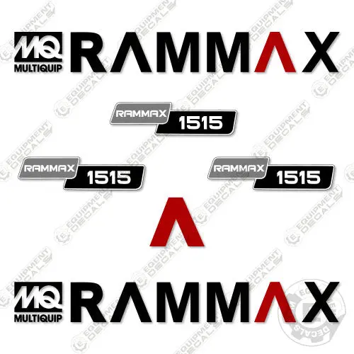 Fits Rammax 1515 Decal Kit Roller 1