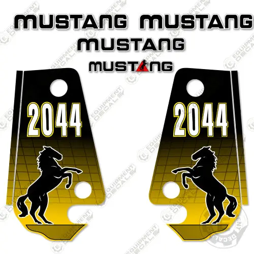 Fits Mustang 2044 Decal Kit Skid Steer (2002 Straight Version) 1