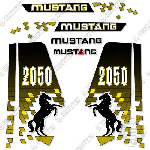 Fits Mustang 2050 Decal Kit Skid Steer 1