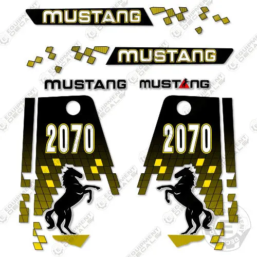 Fits Mustang 2070 Decal Kit Skid Steer 1