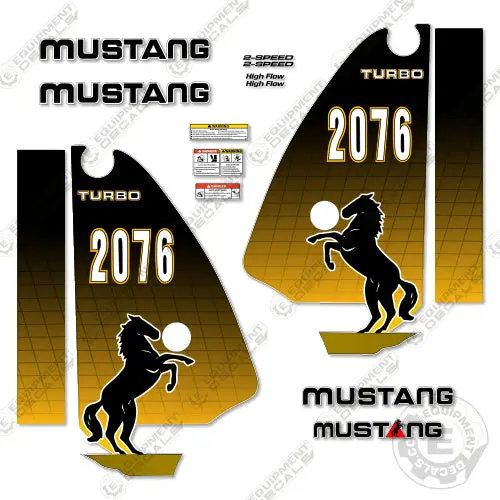 Fits Mustang 2076 Decal Kit Skid Steer 1