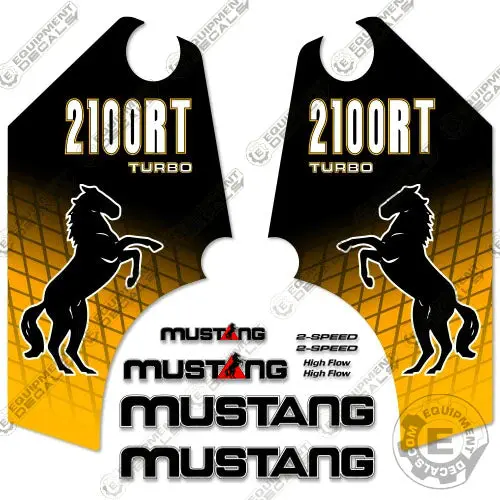 Fits Mustang 2100Rt Decal Kit Skid Steer 1