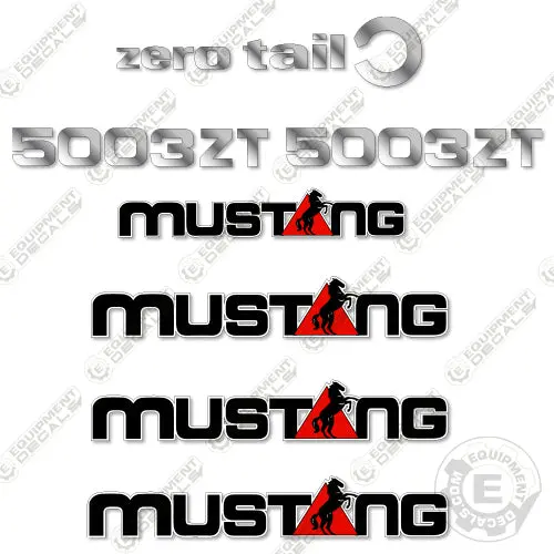 Fits Mustang 5003Zt Decal Kit Mini Excavator 1