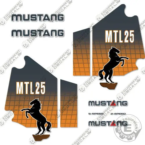 Fits Mustang Mtl25 Decal Kit Skid Steer 1