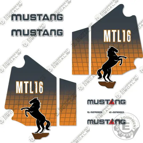 Fits Mustang Mtl16 Decal Kit Track Loader 1